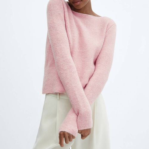 Pastel Boat-Neck Knitted Jumper - Mango - Modalova