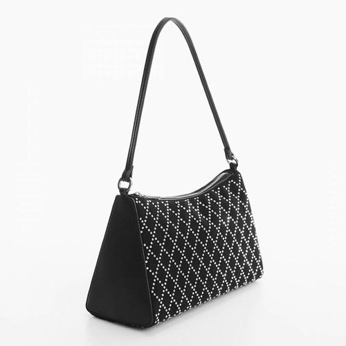 Shoulder Bag With Rhinestone Detail - Mango - Modalova