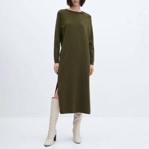 Khaki Knitted Dress - Mango - Modalova