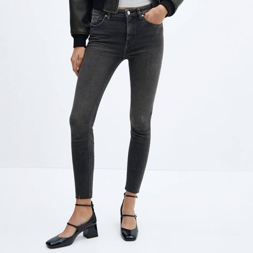 Open Grey Skinny Crop Jeans - Mango - Modalova