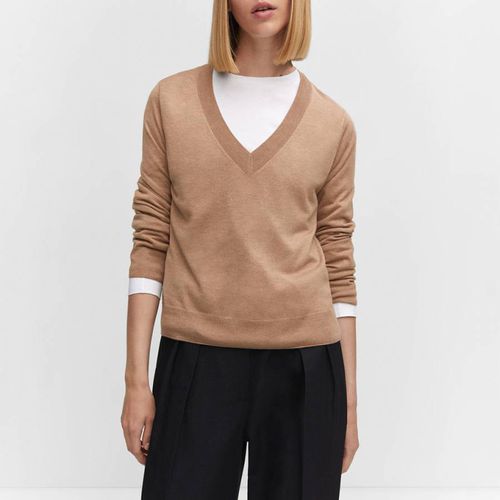 Fine-Knit Cashmere Blend Jumper - Mango - Modalova