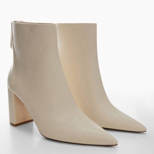 Pointed-Toe Ankle Boot Swith Zip Closure - Mango - Modalova