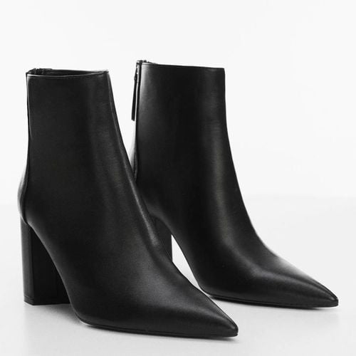 Pointed-Toe Ankle Boot Swith Zip Closure - Mango - Modalova