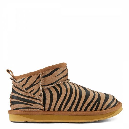 Zebra Cosy Ultra Short Ankle Boots - Australia Luxe Collective - Modalova