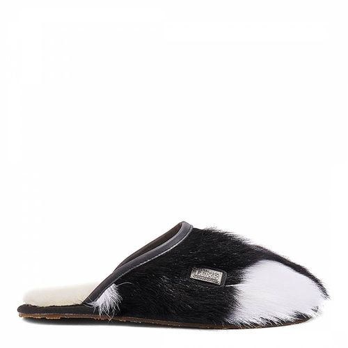 Black Heiress Fur Slippers - Australia Luxe Collective - Modalova