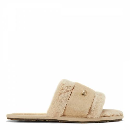 Cream Muchas Lite Open Toe Slippers - Australia Luxe Collective - Modalova