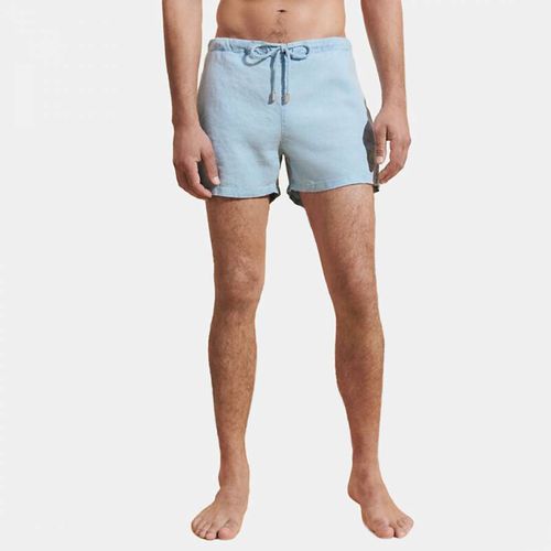 Blue Barrry Linen Bermuda Shorts - Vilebrequin - Modalova