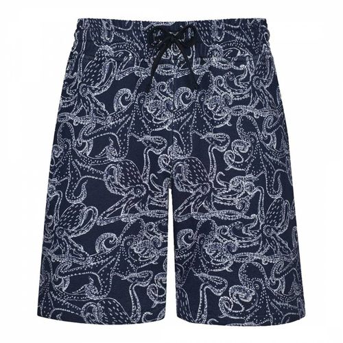 Navy Maures Cotton Bermuda Shorts - Vilebrequin - Modalova