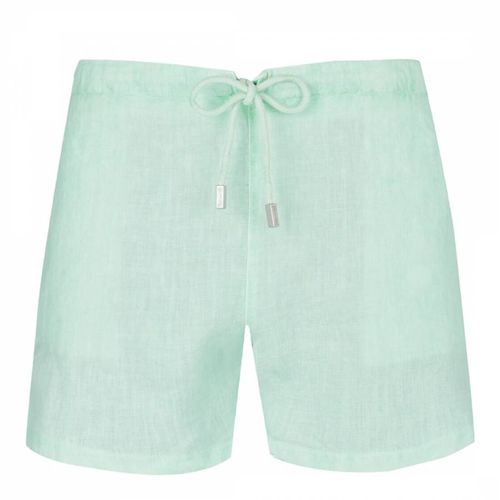 Green Barry Linen Bermuda Shorts - Vilebrequin - Modalova