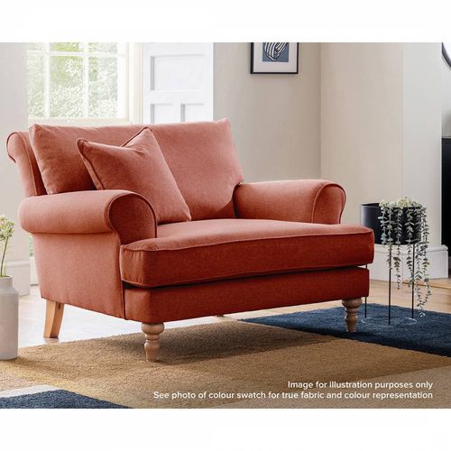 Marylebone Snuggle Chair Arlan Vermillion - The Great Sofa Company - Modalova