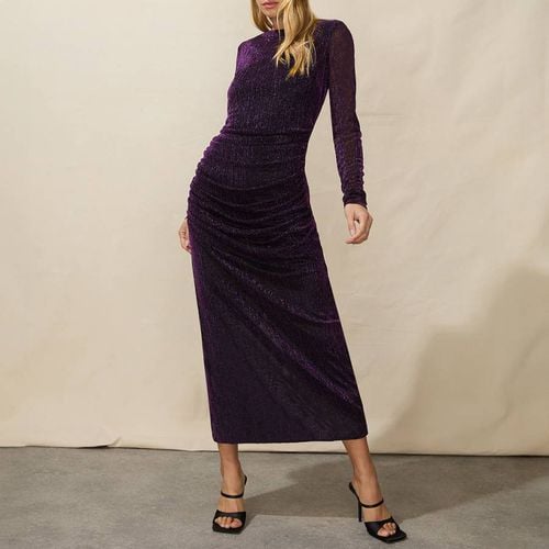 Purple Sparkle Jersey Midi Dress - Ro & Zo - Modalova