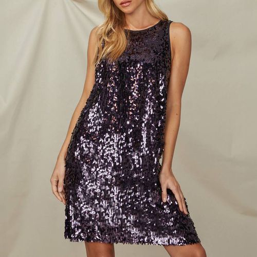 Purple Sequin Mini Dress - Ro & Zo - Modalova