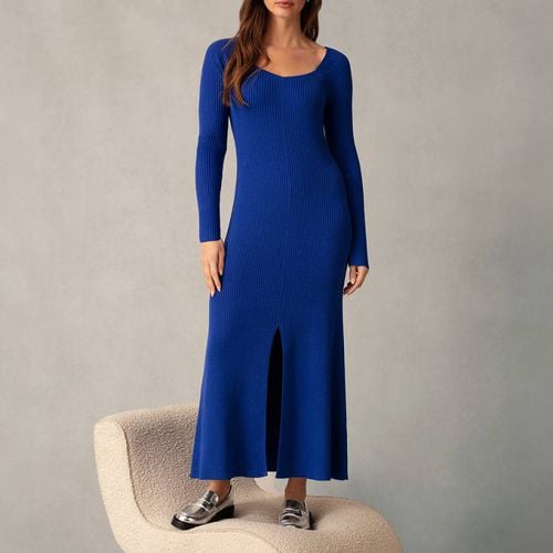 Cobalt Rib Knit Midi Dress - Ro & Zo - Modalova