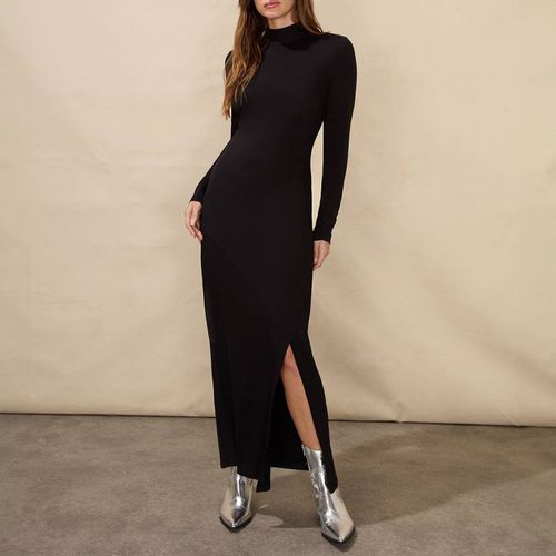 High Neck Split Leg Jersey Dress - Ro & Zo - Modalova