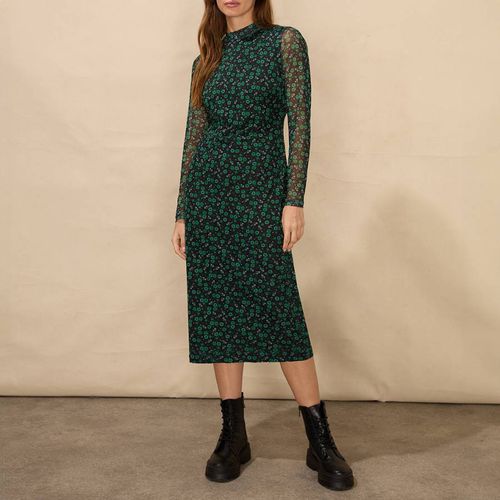 Green Ditsy Print Mesh Dress - Ro & Zo - Modalova