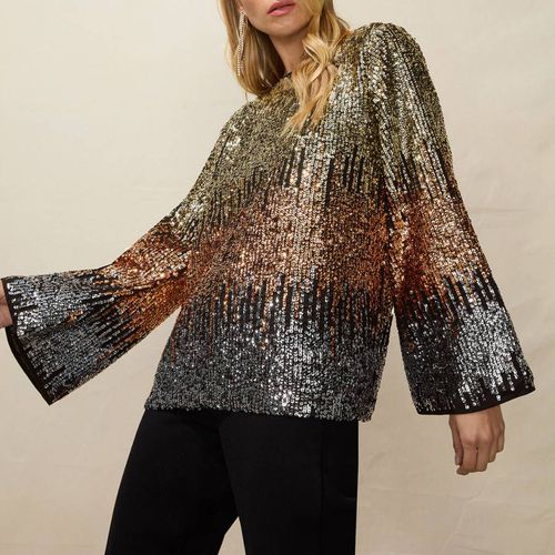 Sequin Ombre Top - Ro & Zo - Modalova