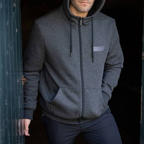 Charcoal Mens Zip Through Hoodie - LeMieux - Modalova