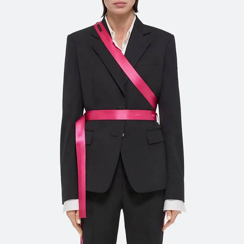 Pink Single Breasted Wool Blazer - HELMUT LANG - Modalova