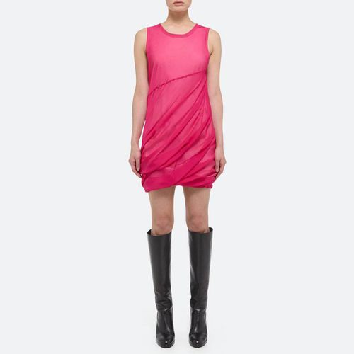 Pink Silk Bubble Mini Dress - HELMUT LANG - Modalova