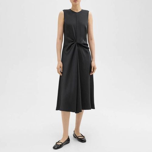 Black Twist Midi Dress - Theory - Modalova