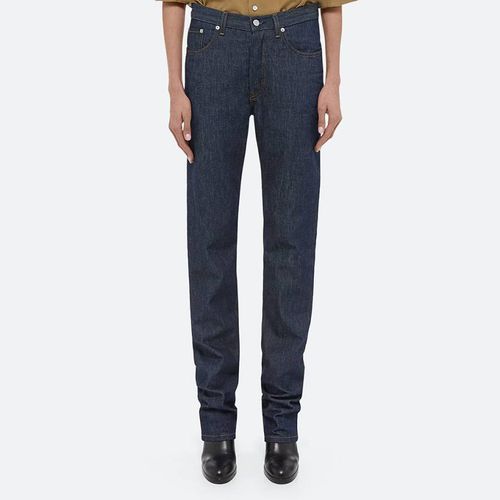 Dark Blue Mid Rise Slim Jeans - HELMUT LANG - Modalova