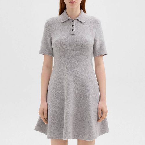 Light Grey Wool Blend Mini Dress - Theory - Modalova