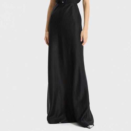 Black Fluid Buttoned Maxi Skirt - Theory - Modalova