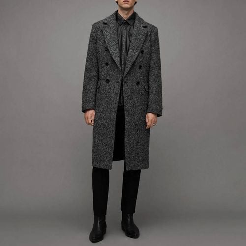 Keegan Herringbone Wool Blend Coat - AllSaints - Modalova