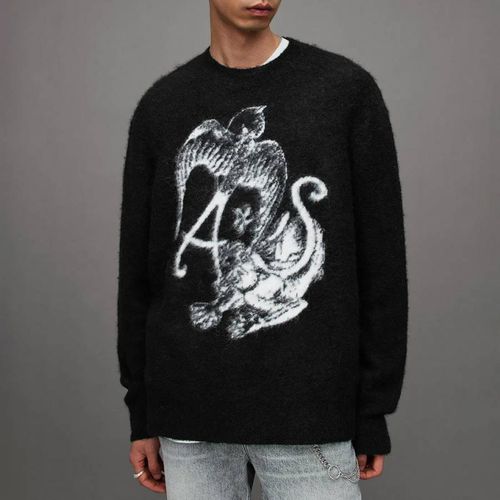 Wilder Crew Neck Wool Blend Jumper - AllSaints - Modalova