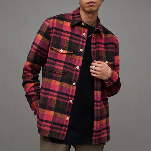 Aquarius Check Wool Blend Shirt - AllSaints - Modalova