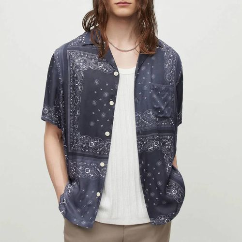 Grey Tikal Short Sleeve Shirt - AllSaints - Modalova