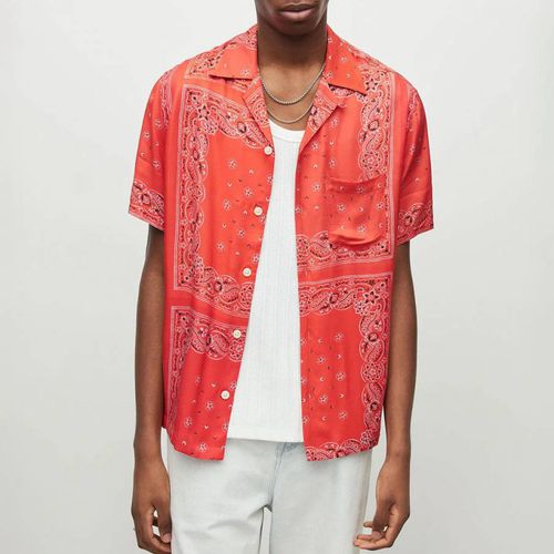 Red Tikal Short Sleeve Shirt - AllSaints - Modalova