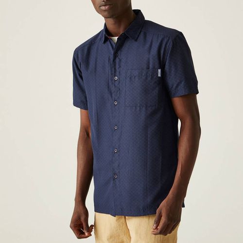 Navy Mindano Short Sleeve Shirt - Regatta - Modalova