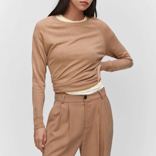 Beige Lucca Cashmere Blend Sweater - Mango - Modalova