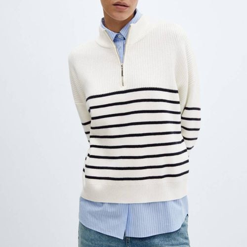 White Stripe Rizoni Sweater - Mango - Modalova