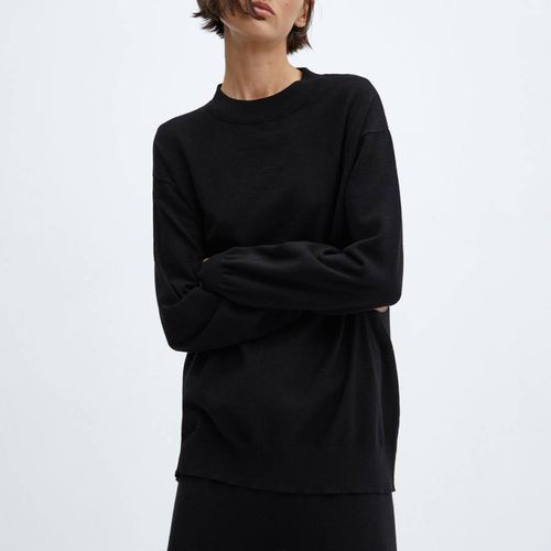 Black Round Neck Sweater - Mango - Modalova