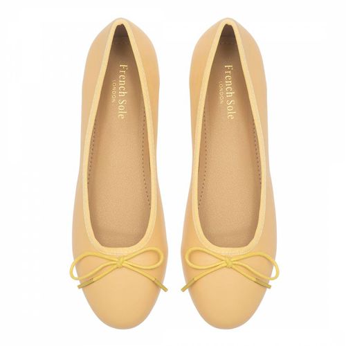 Yellow Leather Amelie Pump - French Sole - Modalova