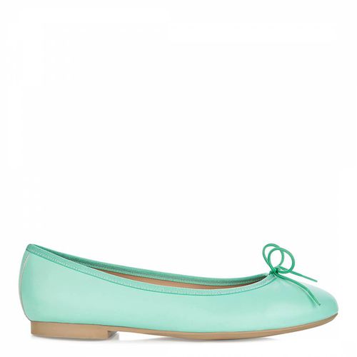 Green Leather Amelie Pump - French Sole - Modalova