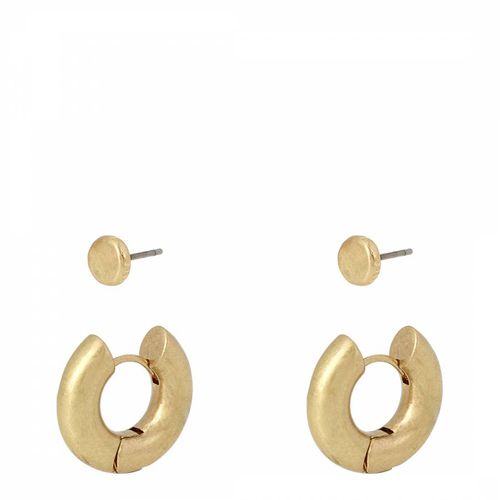 Brass Chubby Huggie Earring Set - AllSaints - Modalova