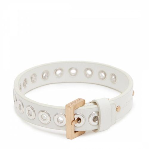 White Eyelet Leather Bracelet - AllSaints - Modalova