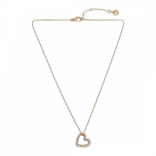 Pearl Brass Heart Pendant Necklace - AllSaints - Modalova