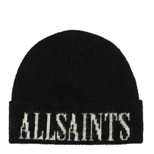 Black State Logo Beanie - AllSaints - Modalova