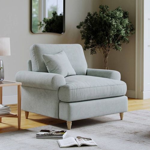 The Brentwood Armchair Linnet Aqua - The Great Sofa Company - Modalova