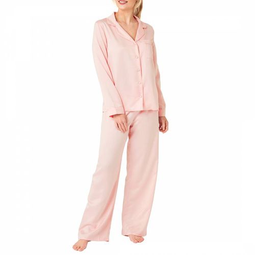 Pink Long Satin Pjs - Indigo Sky - Modalova