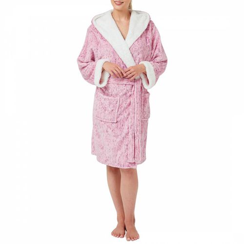 Sherpa Fleece Robe shawl Collar - Indigo Sky - Modalova