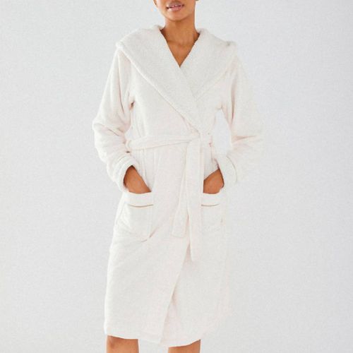 White Fluffy Dressing Gown - Chelsea Peers - Modalova