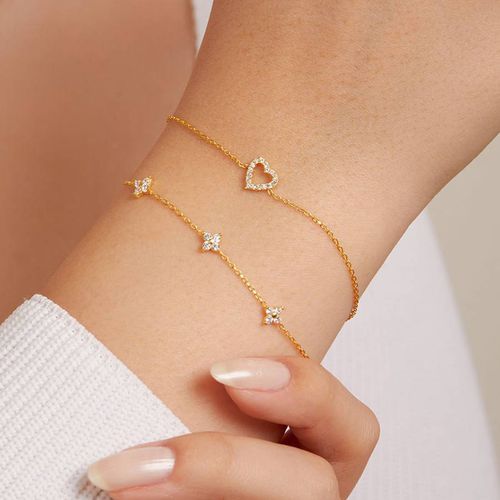 Gold Pendant Bracelet - Elika - Modalova