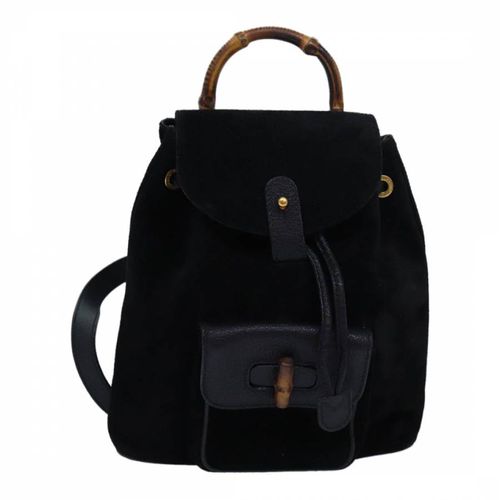 Black Gucci Bamboo Backpack - AB - Pre-Loved Gucci - Modalova