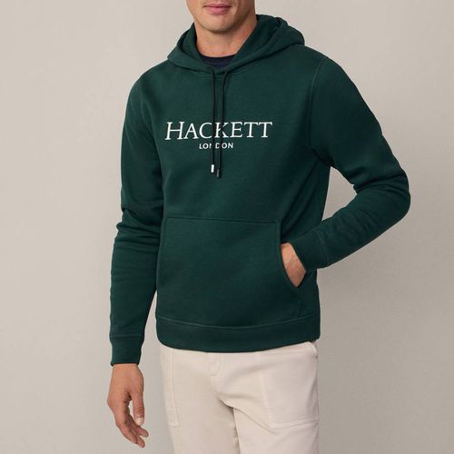 Embroidered Cotton Blend Hoodie - Hackett London - Modalova