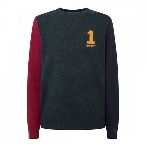 Colour Block Merino Wool Jumper - Hackett London - Modalova